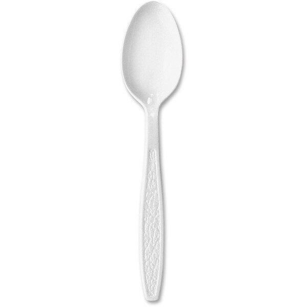 Solo Teaspoons, Heavyweight Plastic, 1000/CT, White PK - SCCGBX7TW0007