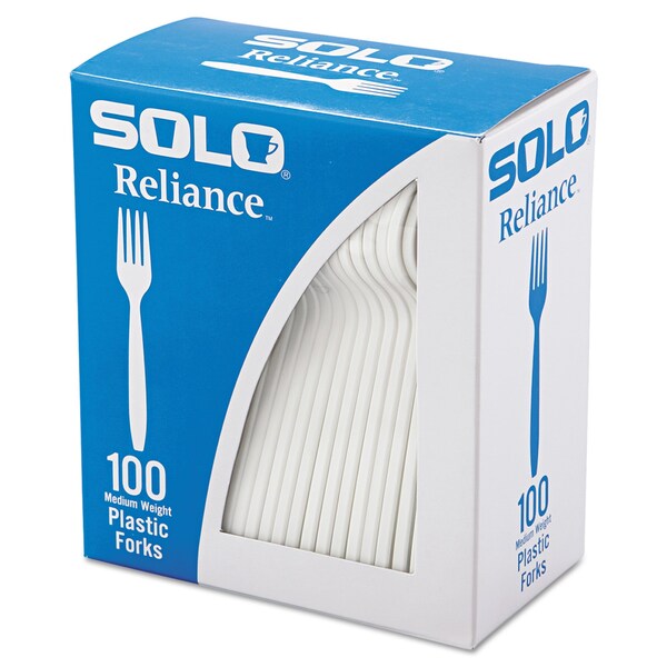 Dart Boxed Reliance Medium Heavy Weight Cutlery, Fork, White, PK1000 - RSWFX-0007