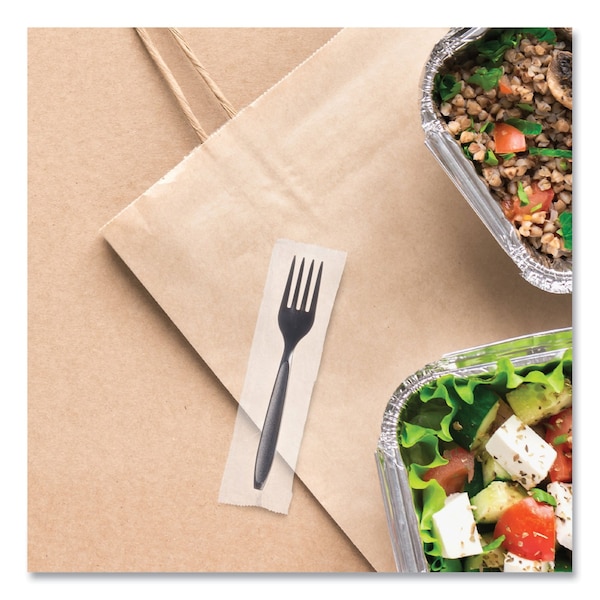 Dart Boxed Reliance Medium Weight Cutlery, Fork, Black, 1000PK - RKS1-0004