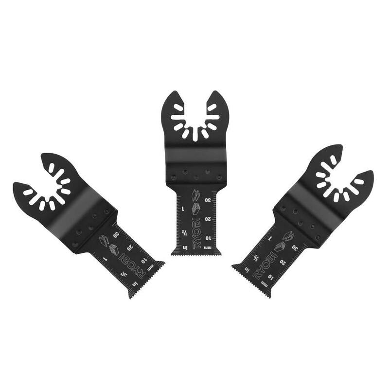 Juego de cuchillas para corte de inmersión de madera/metal de 1-1/8 pulgadas (3 piezas) - A24303