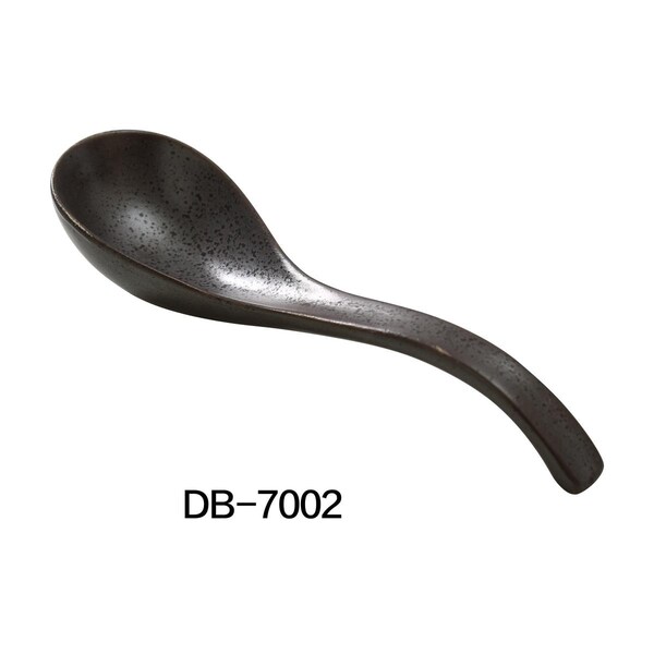 Cocinando 6.5 in. Diamond Black Collection Spoon, Matte Glaze, 72PK - CO4255255