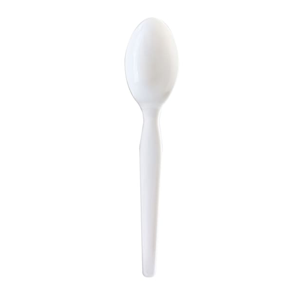 Boardwalk Heavyweight Wrapped Polystyrene Cutlery, Soup Spoon, White, 1000PK - BWKSOUPWHPS