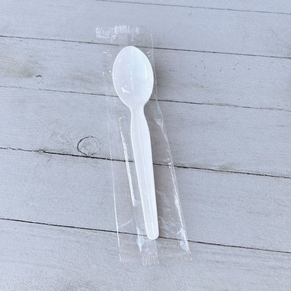 Boardwalk Heavyweight Wrapped Polystyrene Cutlery, Soup Spoon, White, 1000PK - BWKSOUPWHPS