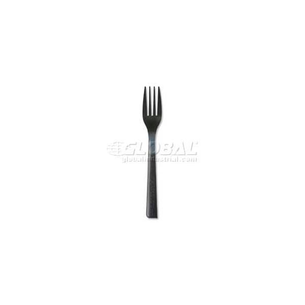 Eco-Products Eco-Products ECOEPS112, Forks, Recylced Polystyrene, Black, 1000/Carton - ECOEPS112
