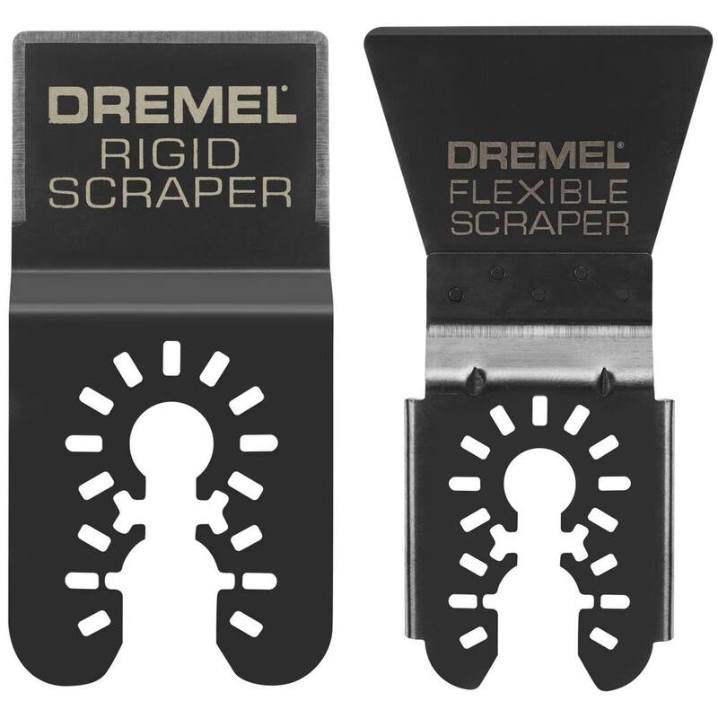 Dremel Juego de raspado universal rígido y flexible para herramienta oscilante multiusos (2 piezas) - MM620U