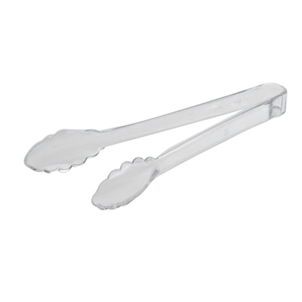 Fineline Settings Clear 9-Inch Scalloped HD Tongs - 3311-CL