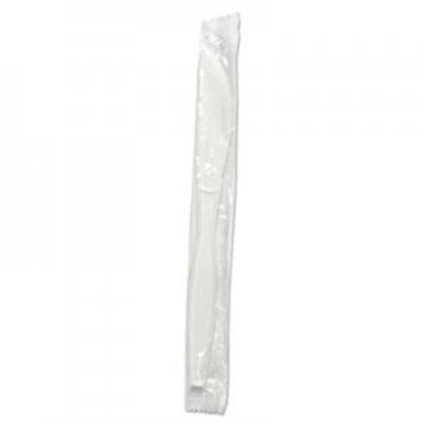 Razoredge BWK Heavyweight Wrapped Polypropylene Cutlery Knife, White - RA3205468