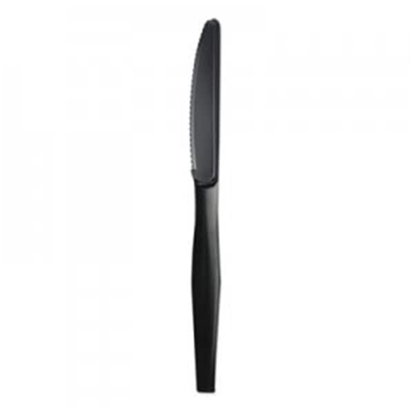 Razoredge BWK Heavyweight Polypropylene Cutlery, Knife, Black - RA3209341