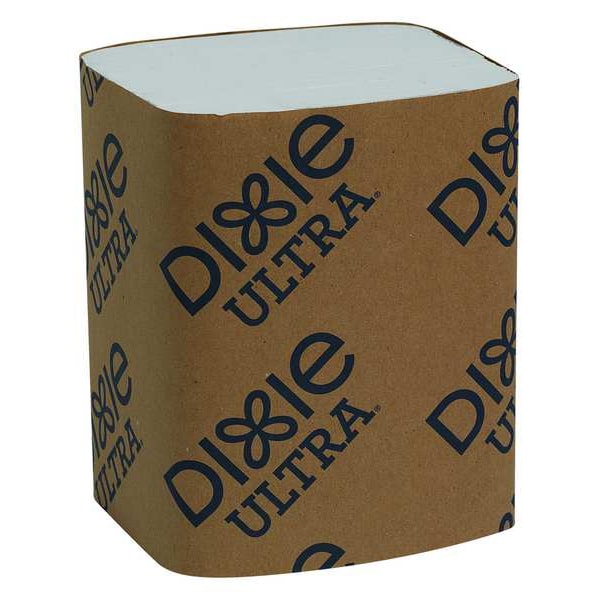 Dixie Disposable Dispenser Napkin, 5 in x 6 1/2 in Folded Size, Paper, White, PK24 - 32006