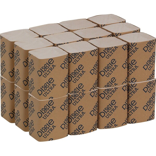 Dixie Disposable Dispenser Napkin, 5 in x 6 1/2 in Folded Size, Paper, Brown, PK24 - 32019