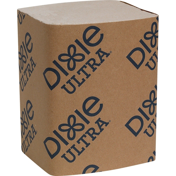 Dixie Disposable Dispenser Napkin, 5 in x 6 1/2 in Folded Size, Paper, Brown, PK24 - 32019