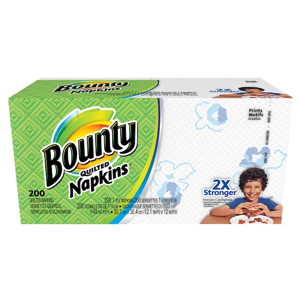 Bounty Bounty Quilted Napkins 1 ply 200 pk - 34885