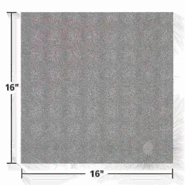 Hoffmaster 16" x 16" Linen-Like Natural Onyx Gray Dinner Napkins Flat Pack PK 1000 - 125099