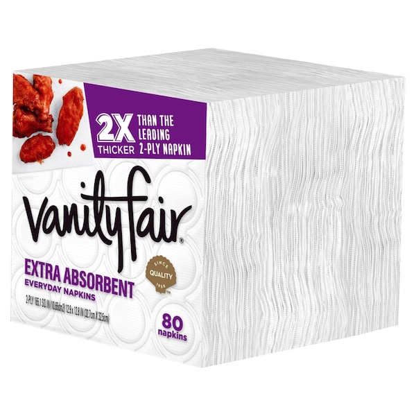 Vanity Fair Vanity Fair Napkins 80 sheet 2 ply 80 pk - 35236