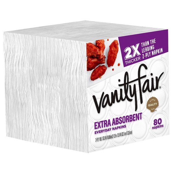 Vanity Fair Vanity Fair Napkins 80 sheet 2 ply 80 pk - 35236