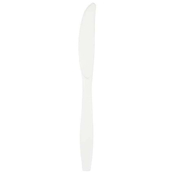 Touch Of Color White Plastic Knives, 7.5", 288PK - 010570