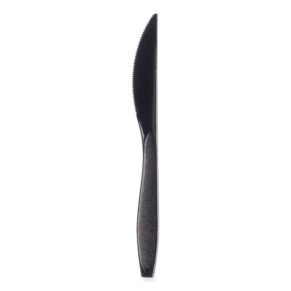 Solo Reliance Mediumweight Cutlery, Knife, Black, 1000PK - RSKK-0004