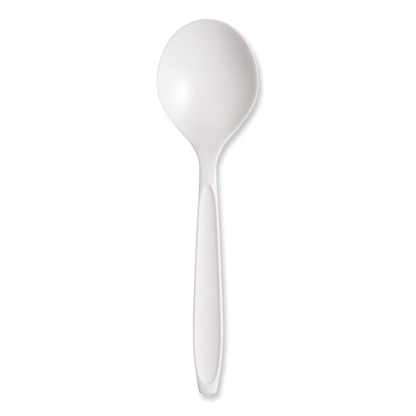 Solo Reliance Mediumweight Cutlery, Soup Spoon, White, 1000PK - RSWS-0007