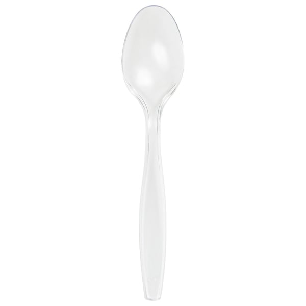 Touch Of Color Clear Plastic Spoons, 6.75", 600PK - 010551B