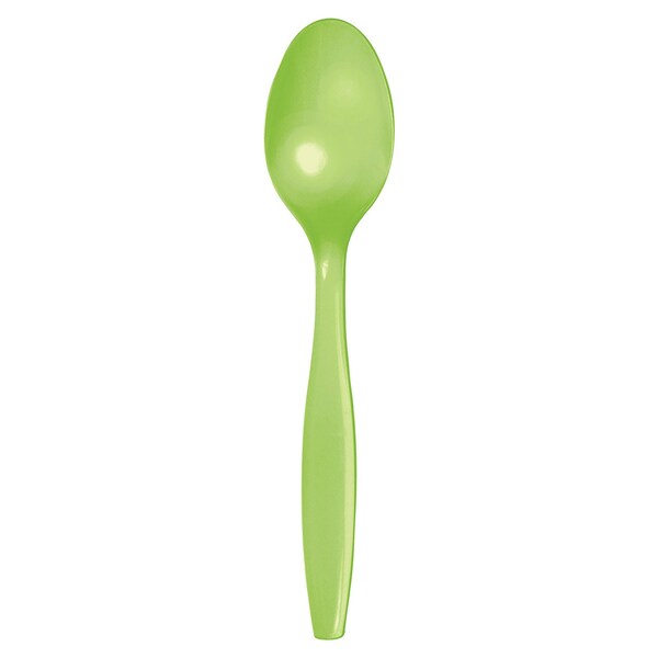 Touch Of Color Fresh Lime Green Plastic Spoons, 6.75", 288PK - 011923