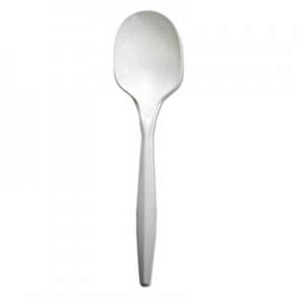 Razoredge BWK Mediumweight Polypropylene Cutlery, Soup Spoon, White - RA3200858