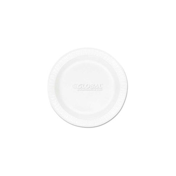 Dart Dart 10PWCR, Foam Plate, White, 10-1/4" Dia., 500/Carton - 10PWCR