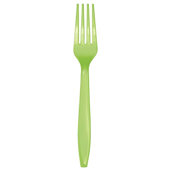 Touch Of Color Fresh Lime Green Plastic Forks, 7", 288PK - 011123