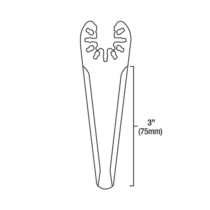 Genesis Universal 3 pulg. Cuchilla de corte cónico para sellador de ajuste rápido - GAMT613