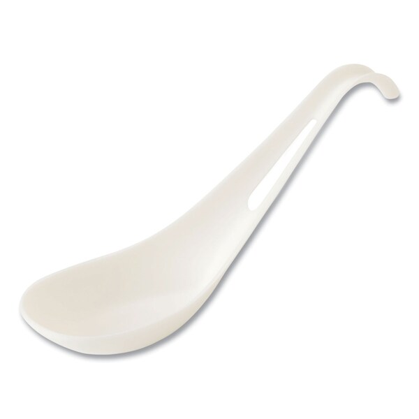 World Centric TPLA Compostable Cutlery, Asian Soup Spoon, White, 500PK - SP-TP-AS