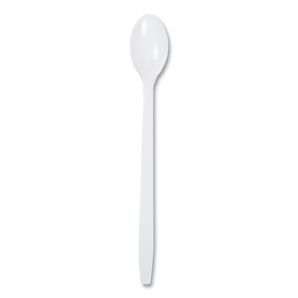 Amercareroyal Polypropylene Cutlery, Soda Spoon, 7.87 in., White, 1000PK - P2303W