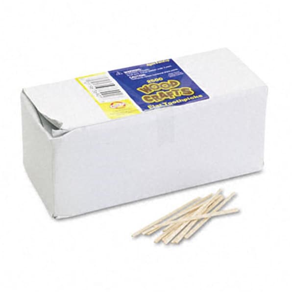 The Chenille Kraft Co Chenille Kraft  Flat Wood Toothpicks, 2500PK - CH32122
