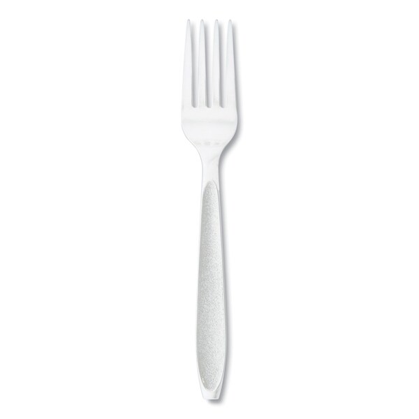 Solo Impress Heavyweight Full-Length Polystyrene Cutlery, Fork, White, 100PK - HSWFX-0007