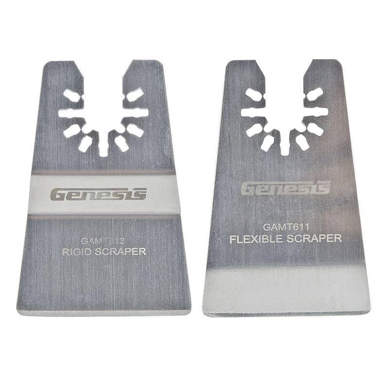 Genesis Juego de Cuchillas Rígidas y Flexibles Universal Quick-Fit con Rascador (2 Piezas) - GAMT601