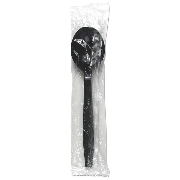 Zoro Select Soup Spoon, Black, Heavy, PK1000 - BWKSSHWPPBIW