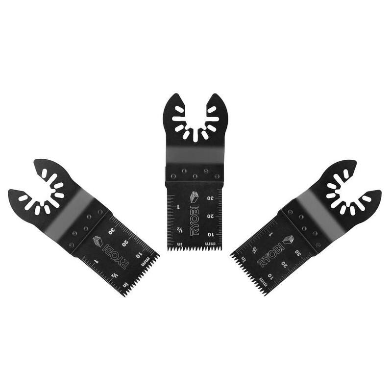 RYOBI 1-1/4 in. Juego de hojas de herramienta múltiple con dientes japoneses (3 piezas) - A24302