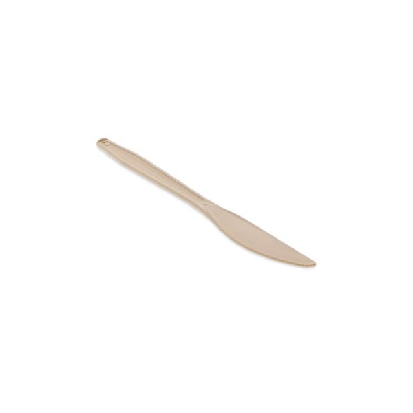 Pactivcorp Pactiv, EARTHCHOICE PSM CUTLERY, HEAVYWEIGHT, KNIFE, 7.5in, TAN, 1000PK - YPSMKTEC