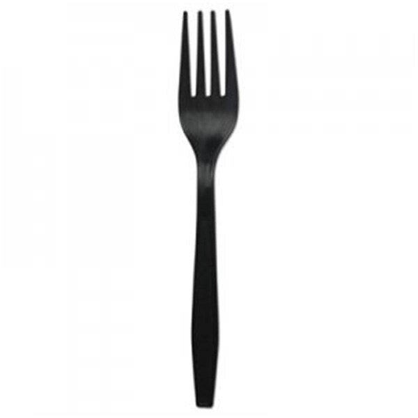 Razoredge BWK Heavyweight Polypropylene Cutlery, Fork, Black - RA3191951