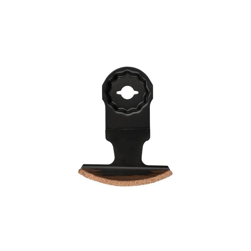 Herramienta oscilante multifuncional Makita StarlockMax de 2-3/4 pulgadas en metal duro con carburo de tungsteno, grano 50, para buena y sierras abrasivas para juntas - E-08595