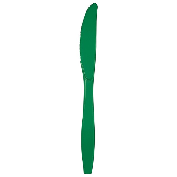 Touch Of Color Emerald Green Plastic Knives, 7.5", 600PK - 010581B