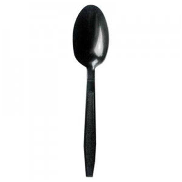 Razoredge BWK Heavyweight Polypropylene Cutlery, Teaspoon, Black - RA3205475