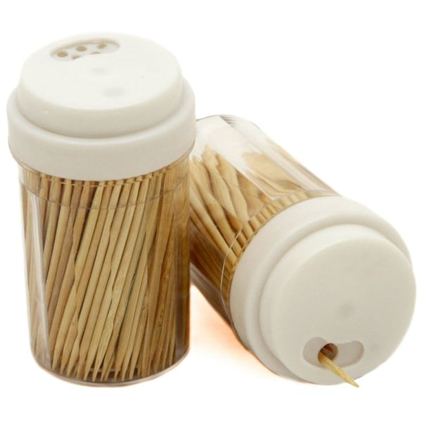 Chef Craft Corporati Chef Craft Brown/Clear Plastic/Wood Toothpicks and Container 250 oz - 20983