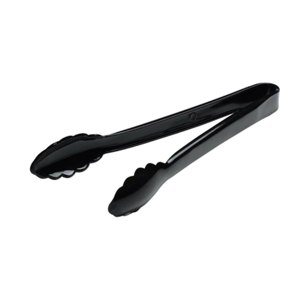 Fineline Settings Black 9-Inch Scalloped HD Tongs - 3311-BK