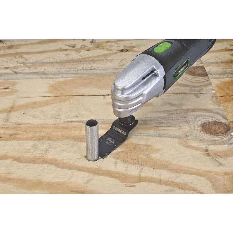 Genesis Universal 1-3/8 in. Quick-Fit Bi-Metal Flush Oscillating Multi-Tool Quick-Release Cut Blade (2-Pack) - GAMT521

Hoja de corte rápida de liberación rápida para herramienta multiusos oscilante Genesis Universal de 1-3/8 pulgadas de Bi-Metal Flush (paquete de 2) - GAMT521