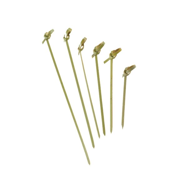Packnwood 4.7 In. Noshi Bamboo Looped Skewer, 2000PK - 209BBBCL120