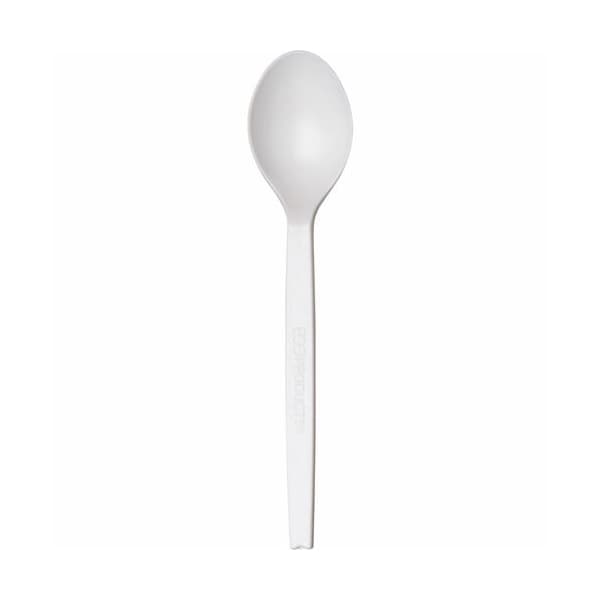 Wna-Comet Spoons, Plant Starch, 7inL, Natural White, 50PK - WNAEPS003
