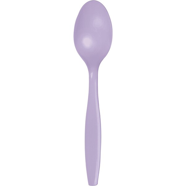 Touch Of Color Luscious Lavender Purple Plastic Spoons, 6.75", 288PK - 010558