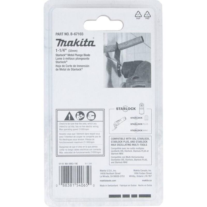 Cuchilla de inmersión metálica Starlock de 1-1/4 pulgadas (BiM) - B-67103