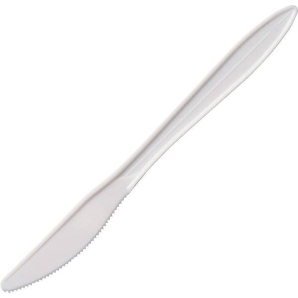 Solo Knife, Medium-weight, Plastic, 1/2"Wx6-1/2"L, 1000/CT, White PK - SCCK6SW