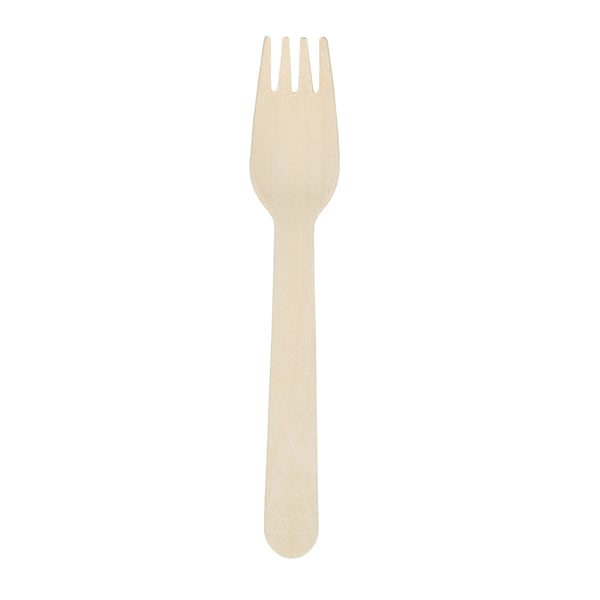 Hoffmaster 6" Wooden Forks PK 1000 - 883330