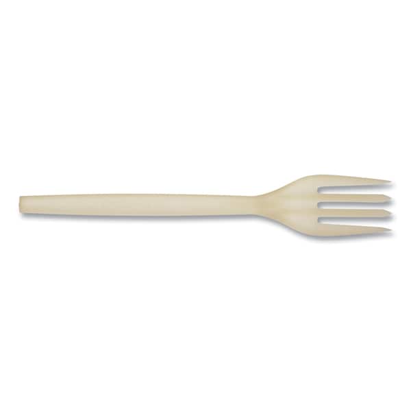 Eco-Products EcoSense Renewable Plant Starch Cutlery, Fork, 7", PK50 - EP-S002